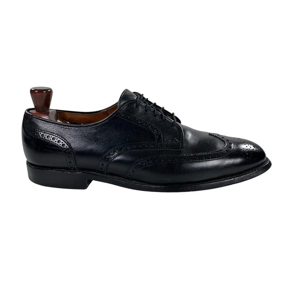Allen Edmonds Ashland Wingtip Derby Dress Shoes Mens Size 10.5 D Black Leather - Picture 3 of 11